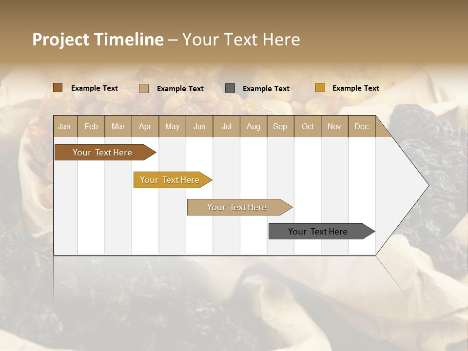 Organic Vegetarian Blue PowerPoint Template