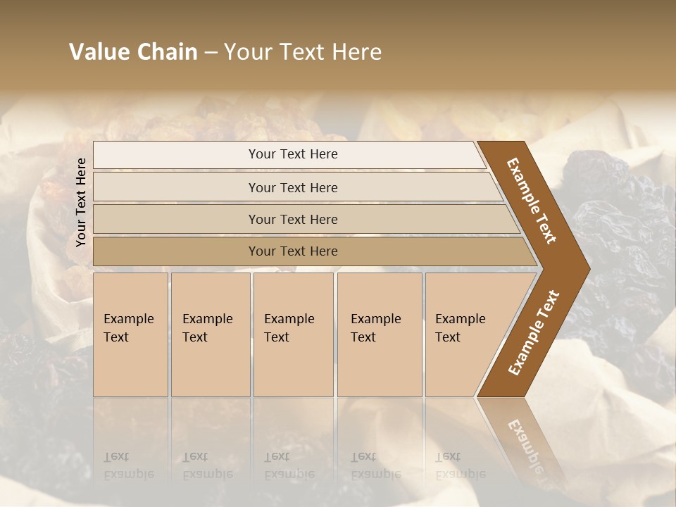 Organic Vegetarian Blue PowerPoint Template