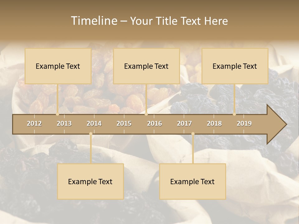 Organic Vegetarian Blue PowerPoint Template