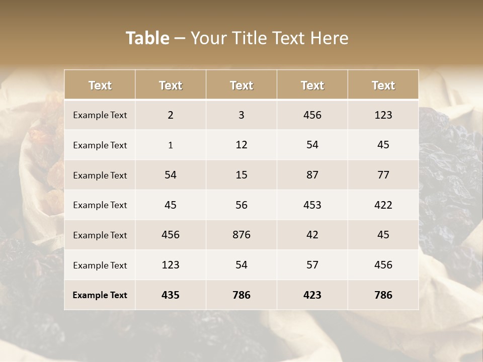 Organic Vegetarian Blue PowerPoint Template