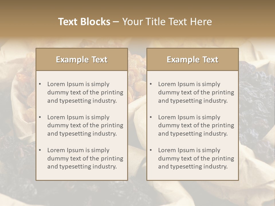 Organic Vegetarian Blue PowerPoint Template