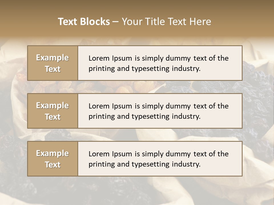 Organic Vegetarian Blue PowerPoint Template