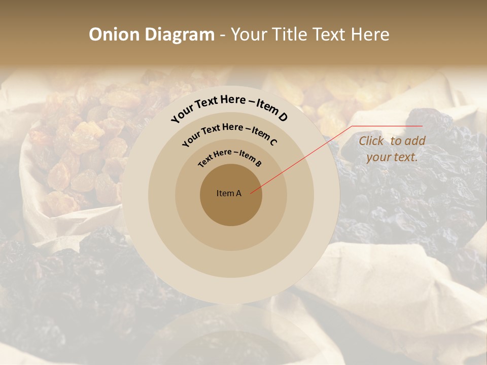 Organic Vegetarian Blue PowerPoint Template