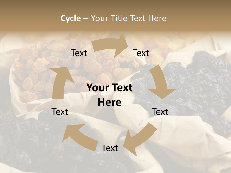 Organic Vegetarian Blue PowerPoint Template