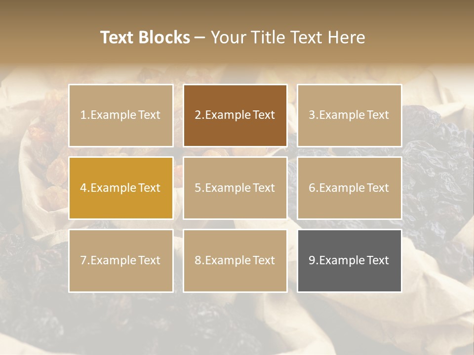 Organic Vegetarian Blue PowerPoint Template