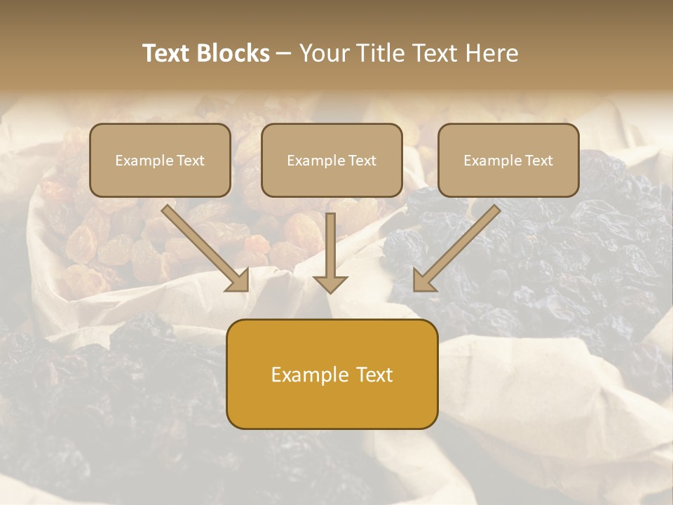 Organic Vegetarian Blue PowerPoint Template
