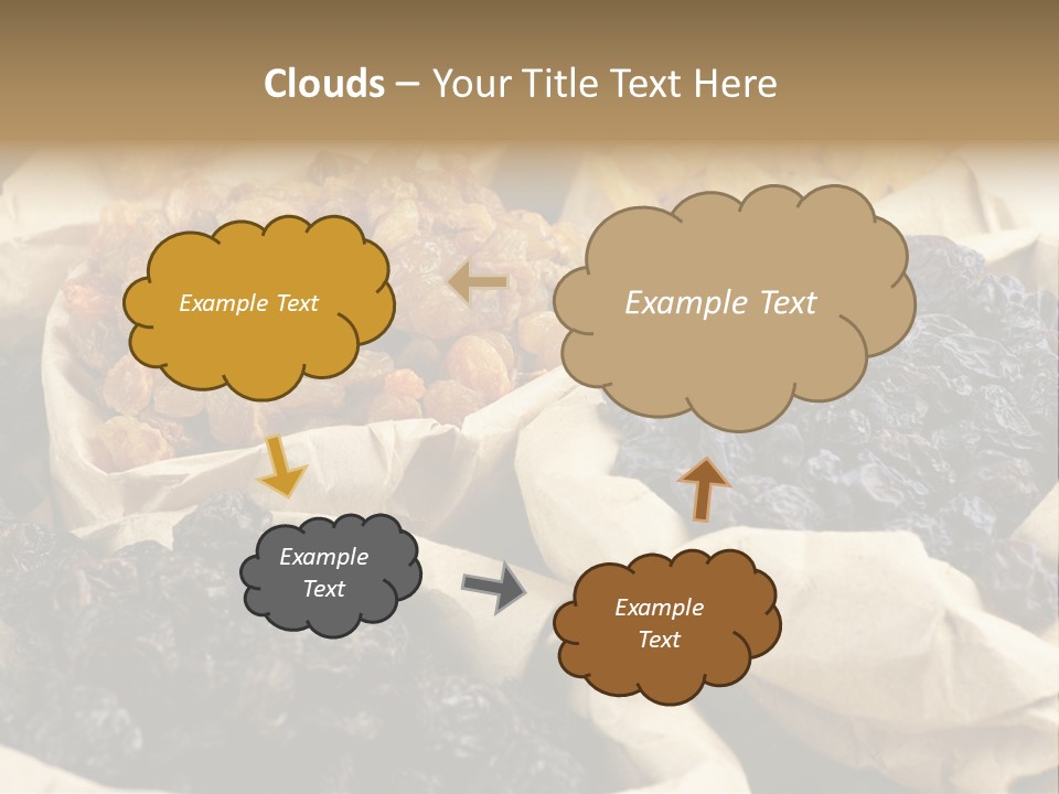 Organic Vegetarian Blue PowerPoint Template