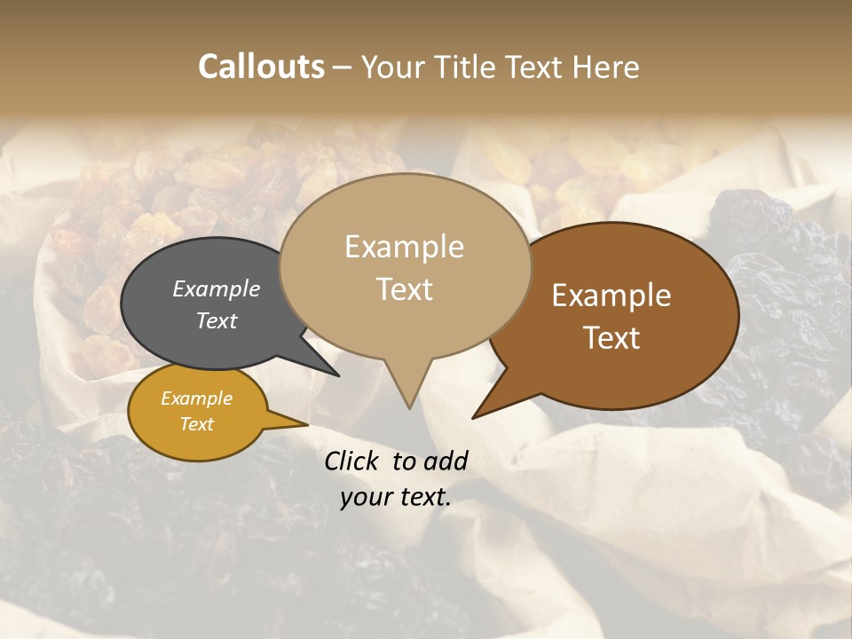 Organic Vegetarian Blue PowerPoint Template