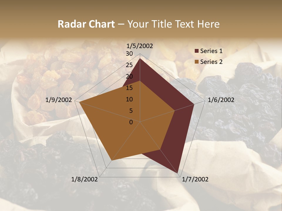 Organic Vegetarian Blue PowerPoint Template