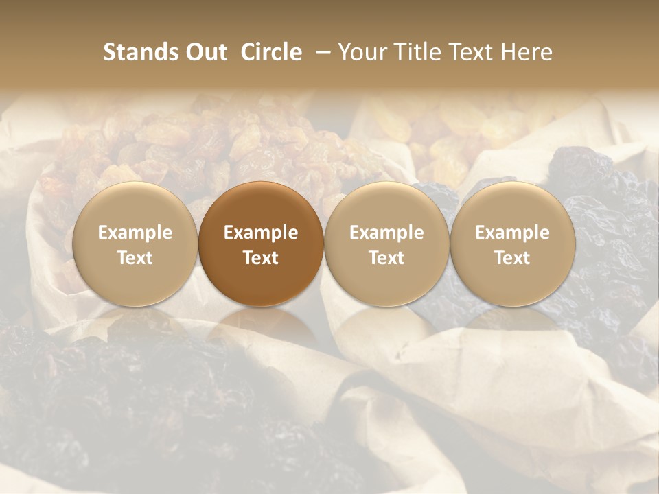 Organic Vegetarian Blue PowerPoint Template