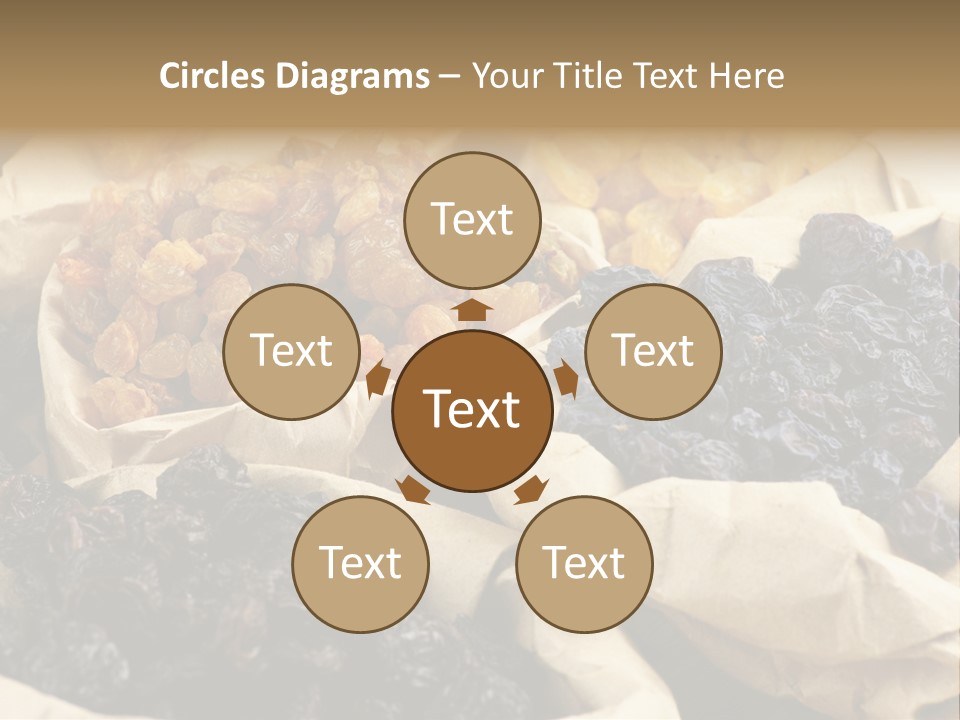 Organic Vegetarian Blue PowerPoint Template