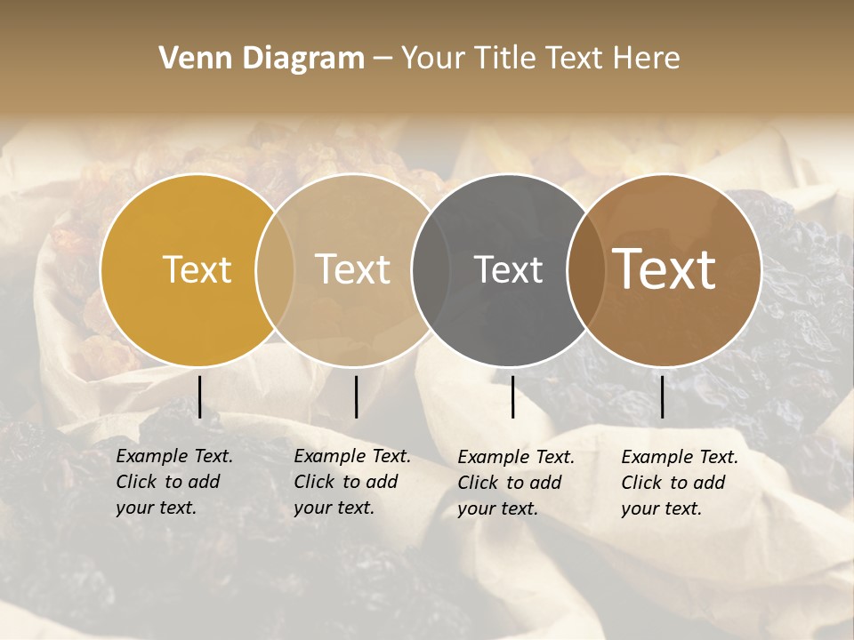 Organic Vegetarian Blue PowerPoint Template