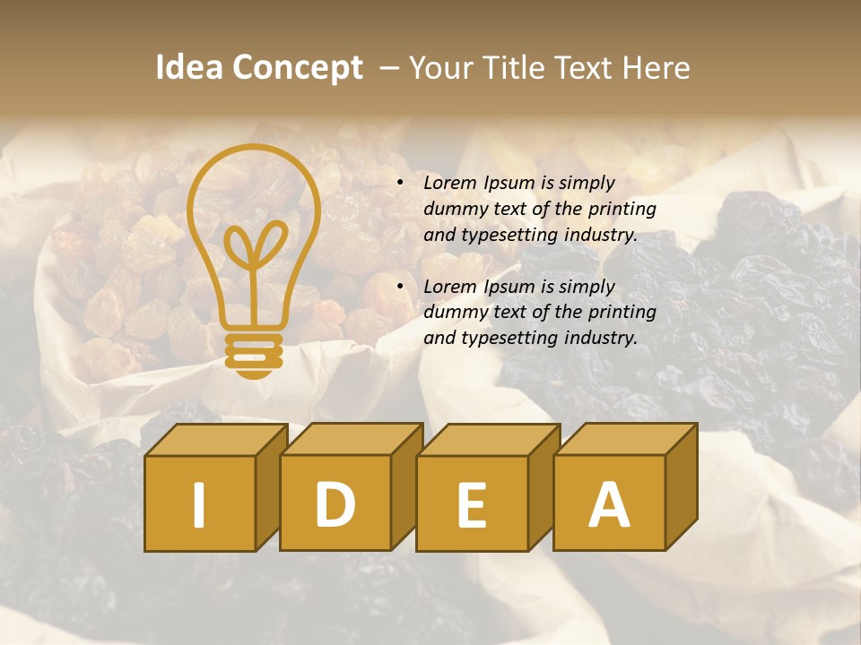 Organic Vegetarian Blue PowerPoint Template