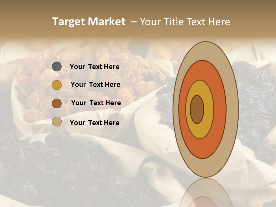 Organic Vegetarian Blue PowerPoint Template