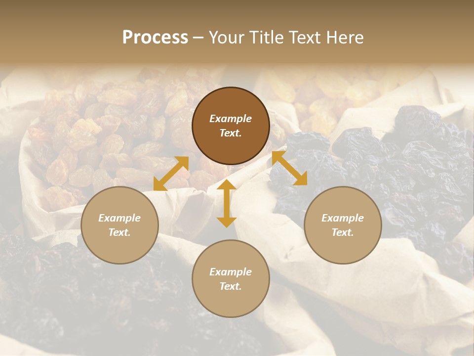 Organic Vegetarian Blue PowerPoint Template