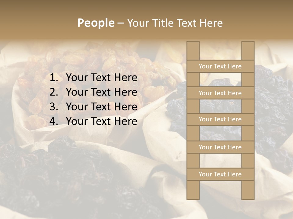 Organic Vegetarian Blue PowerPoint Template