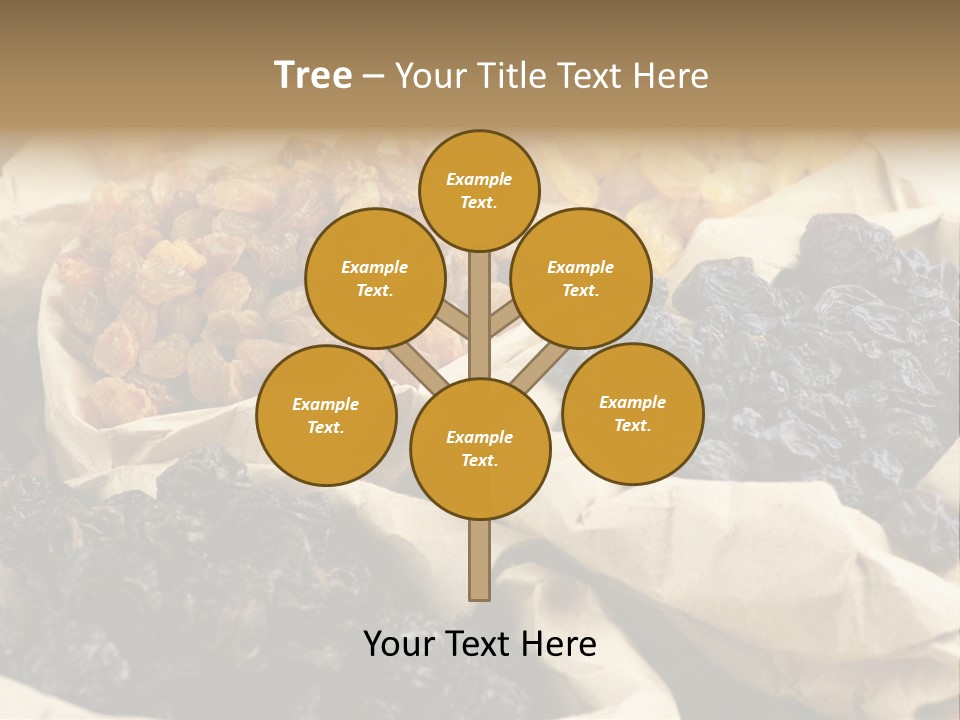 Organic Vegetarian Blue PowerPoint Template