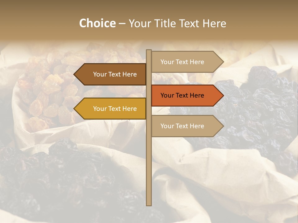 Organic Vegetarian Blue PowerPoint Template