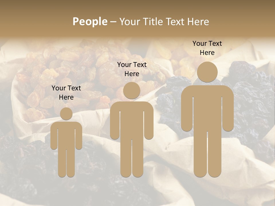 Organic Vegetarian Blue PowerPoint Template