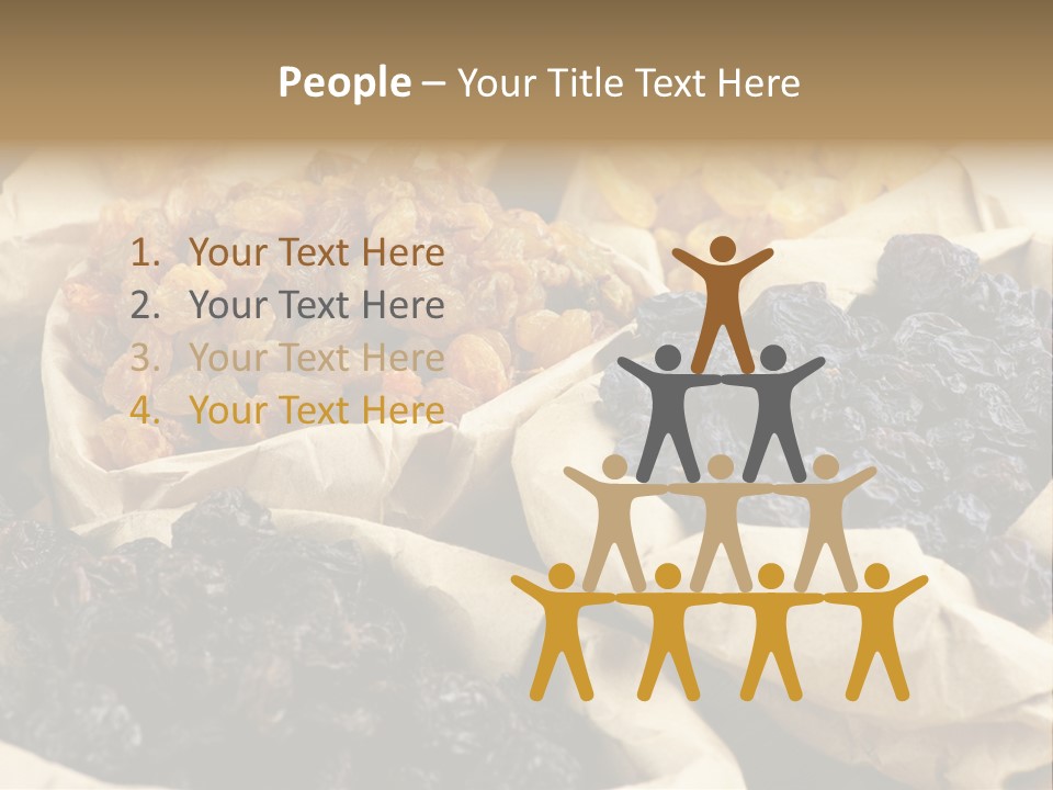 Organic Vegetarian Blue PowerPoint Template