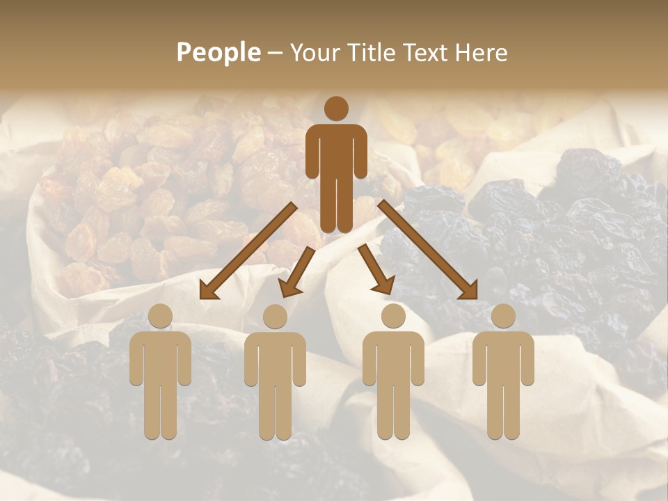 Organic Vegetarian Blue PowerPoint Template