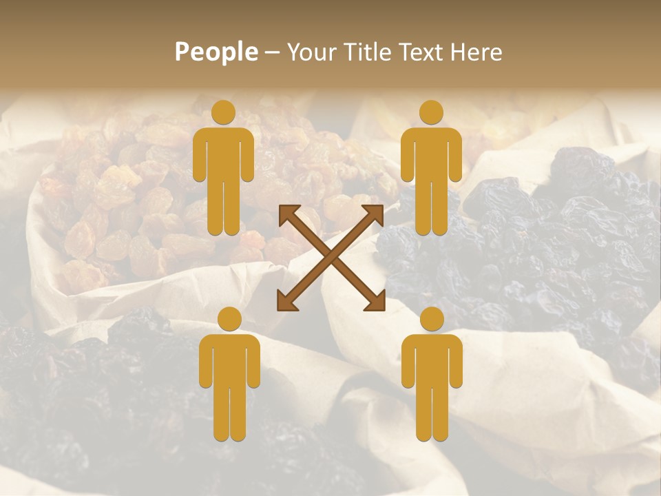 Organic Vegetarian Blue PowerPoint Template