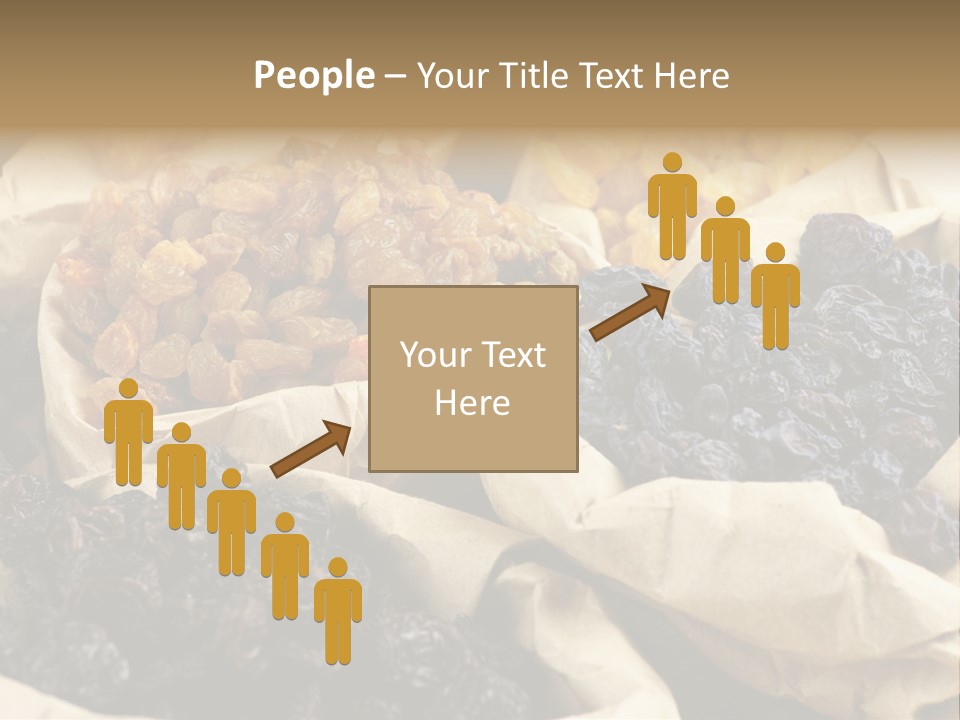 Organic Vegetarian Blue PowerPoint Template