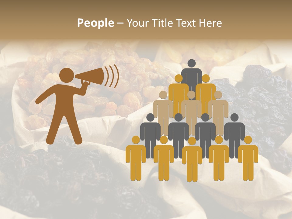 Organic Vegetarian Blue PowerPoint Template