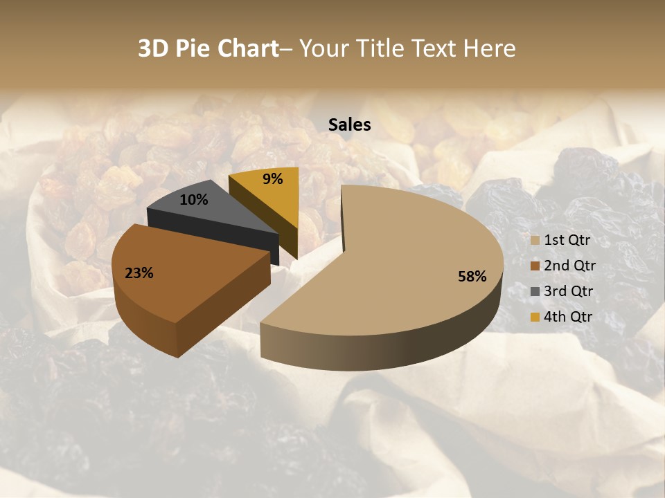 Organic Vegetarian Blue PowerPoint Template