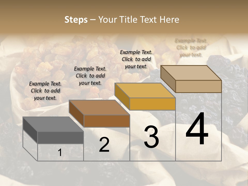 Organic Vegetarian Blue PowerPoint Template