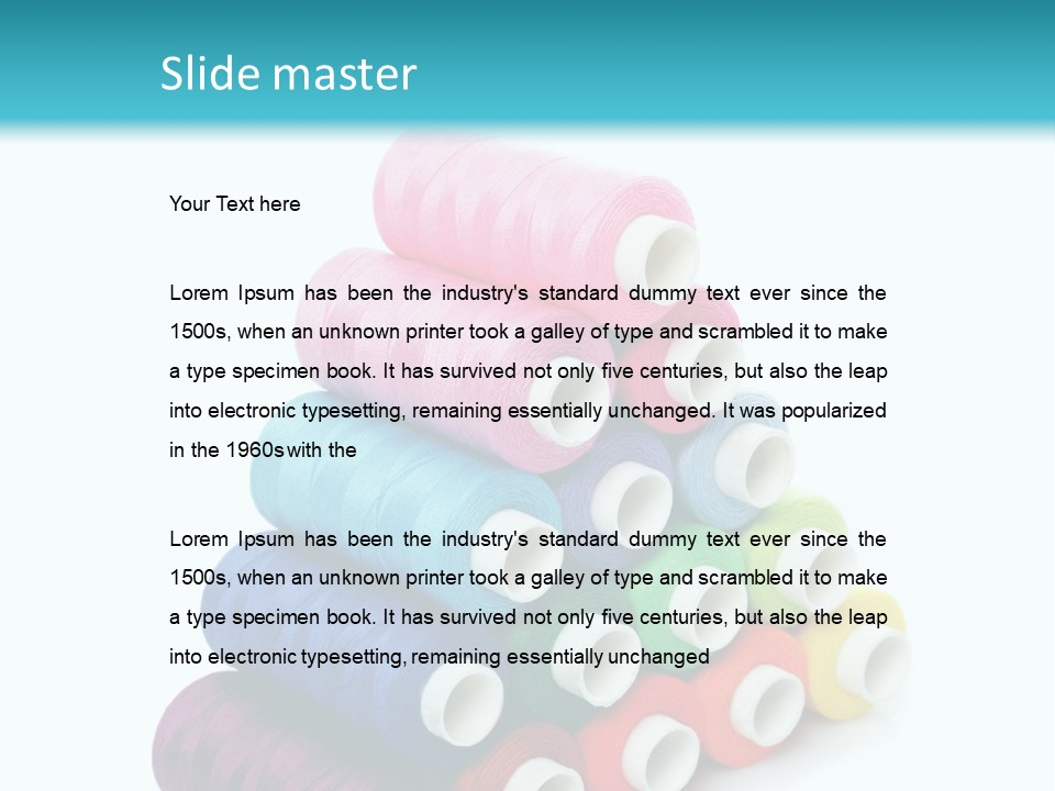 Multiple Row Spectrum PowerPoint Template