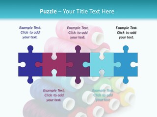 Multiple Row Spectrum PowerPoint Template