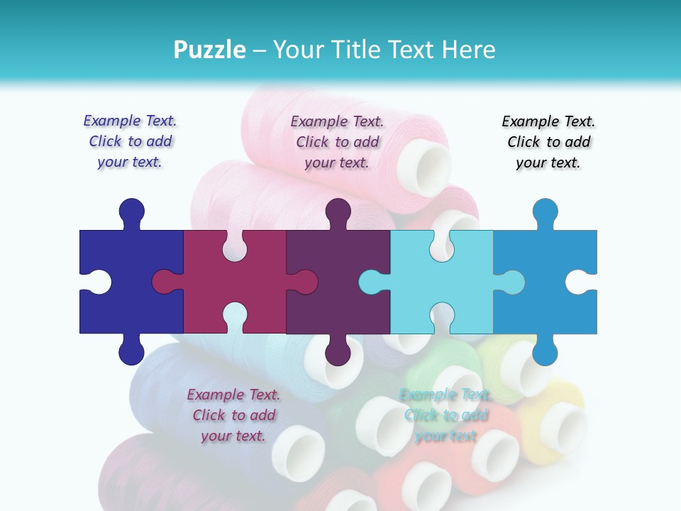 Multiple Row Spectrum PowerPoint Template