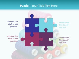 Multiple Row Spectrum PowerPoint Template