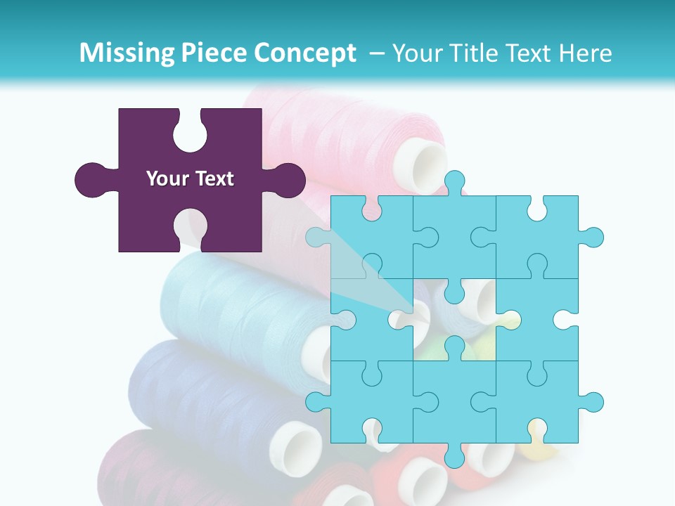 Multiple Row Spectrum PowerPoint Template