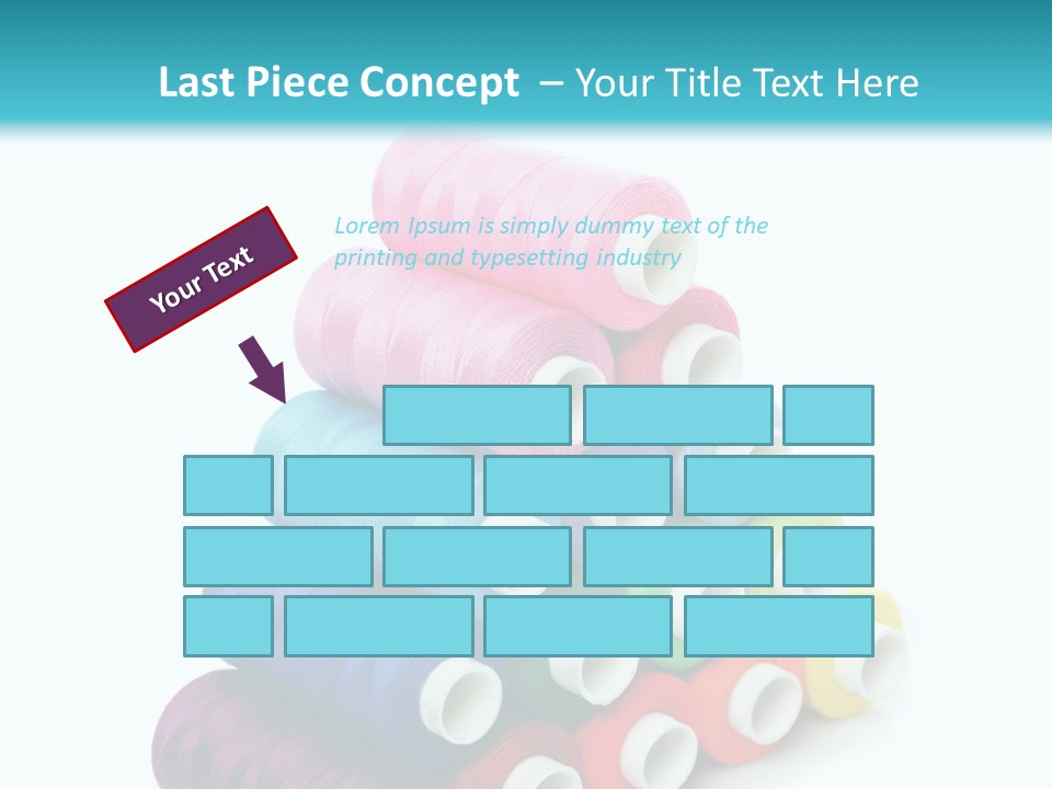 Multiple Row Spectrum PowerPoint Template