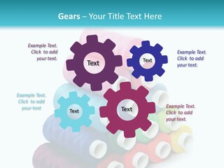 Multiple Row Spectrum PowerPoint Template