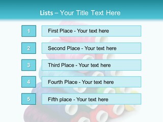 Multiple Row Spectrum PowerPoint Template