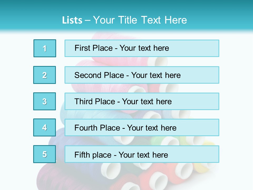 Multiple Row Spectrum PowerPoint Template