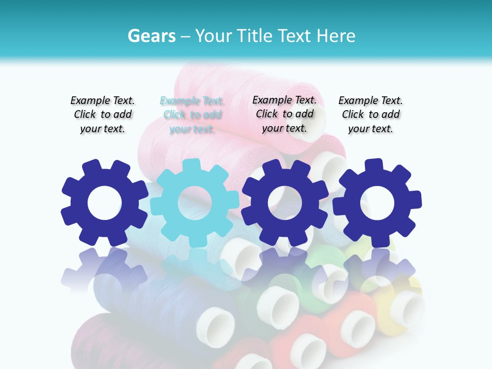 Multiple Row Spectrum PowerPoint Template