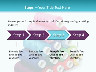 Multiple Row Spectrum PowerPoint Template
