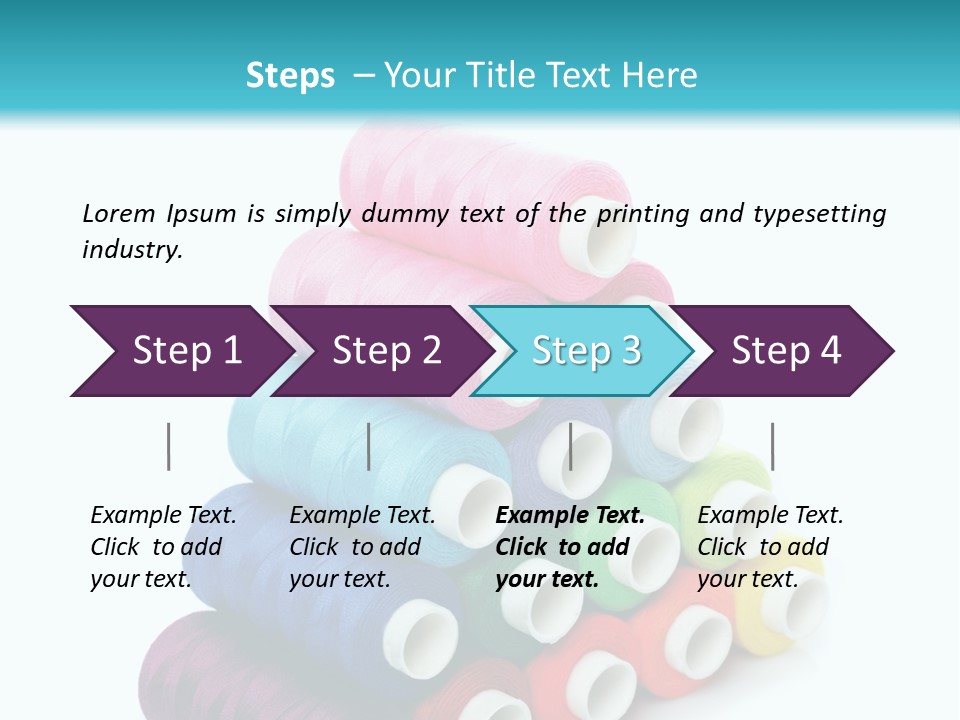Multiple Row Spectrum PowerPoint Template