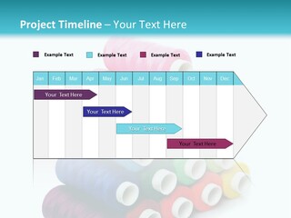 Multiple Row Spectrum PowerPoint Template