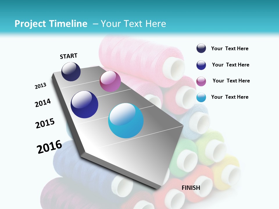 Multiple Row Spectrum PowerPoint Template