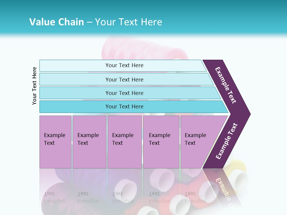 Multiple Row Spectrum PowerPoint Template
