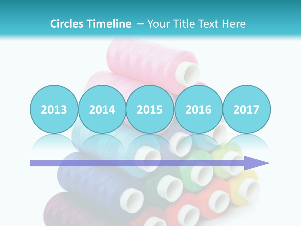 Multiple Row Spectrum PowerPoint Template