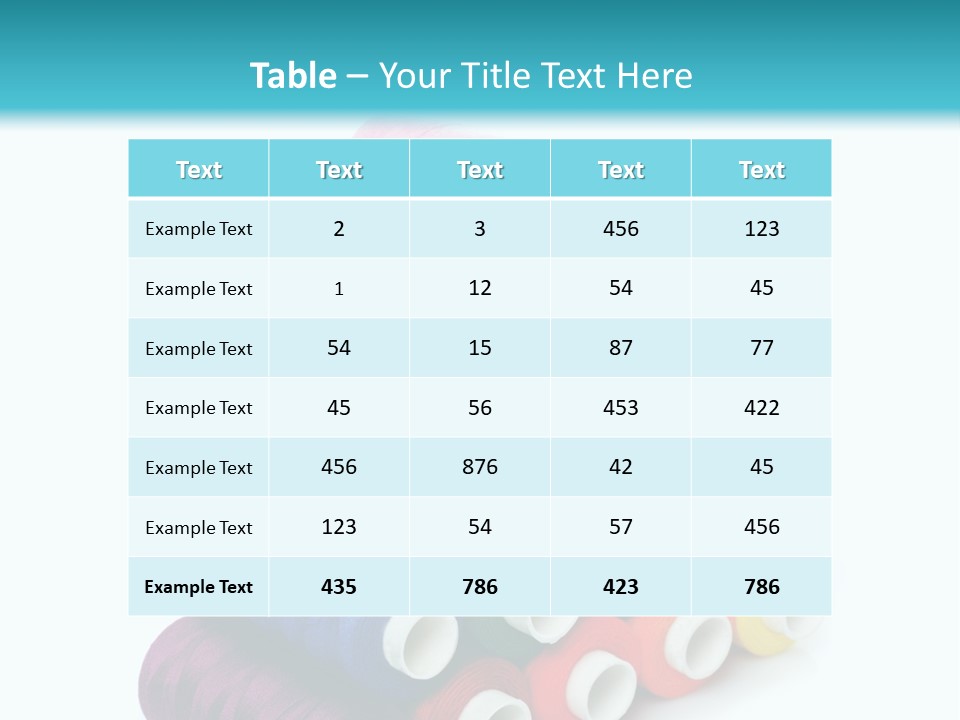 Multiple Row Spectrum PowerPoint Template