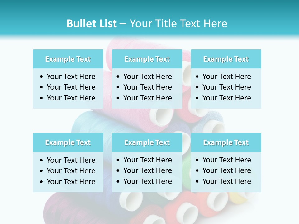 Multiple Row Spectrum PowerPoint Template