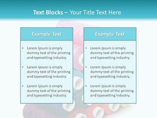 Multiple Row Spectrum PowerPoint Template