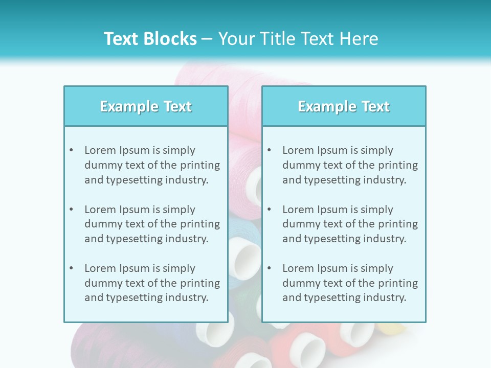 Multiple Row Spectrum PowerPoint Template